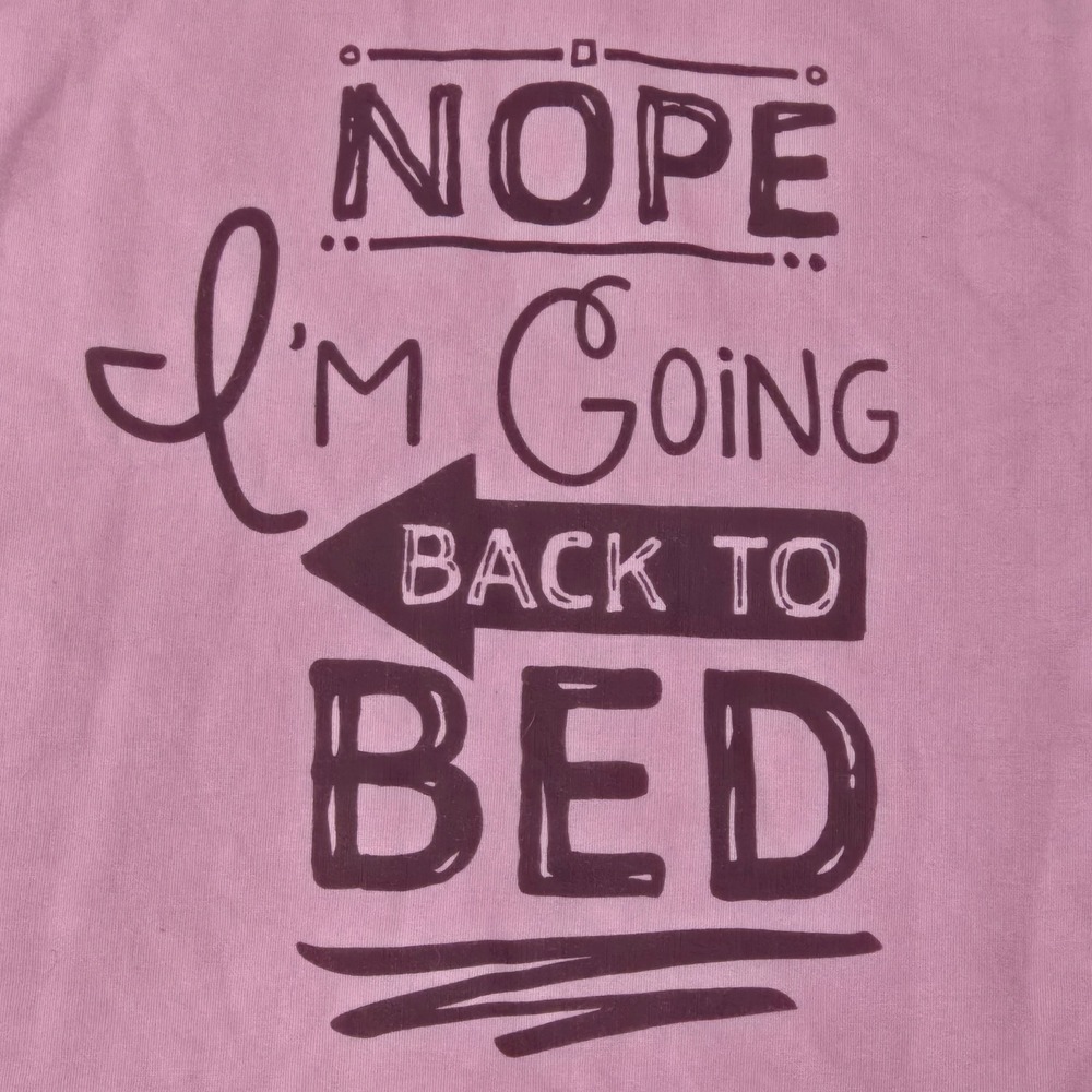 Lazy‎ One Womens Back to Bed Hoodie Nightshirt Pink Sleepwear L/XL NWT